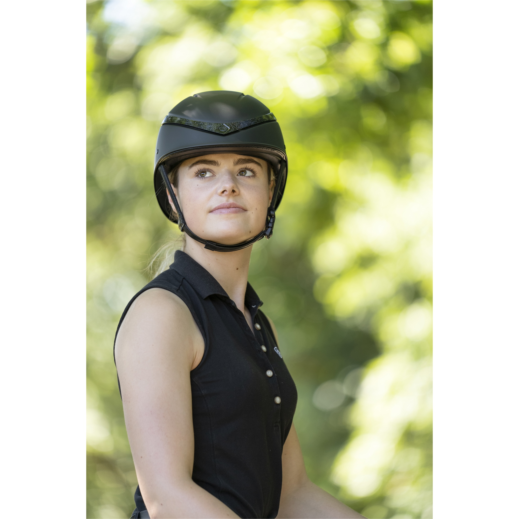 Charles Owen This Esme x Luna Riding Helmet & Headband - Black