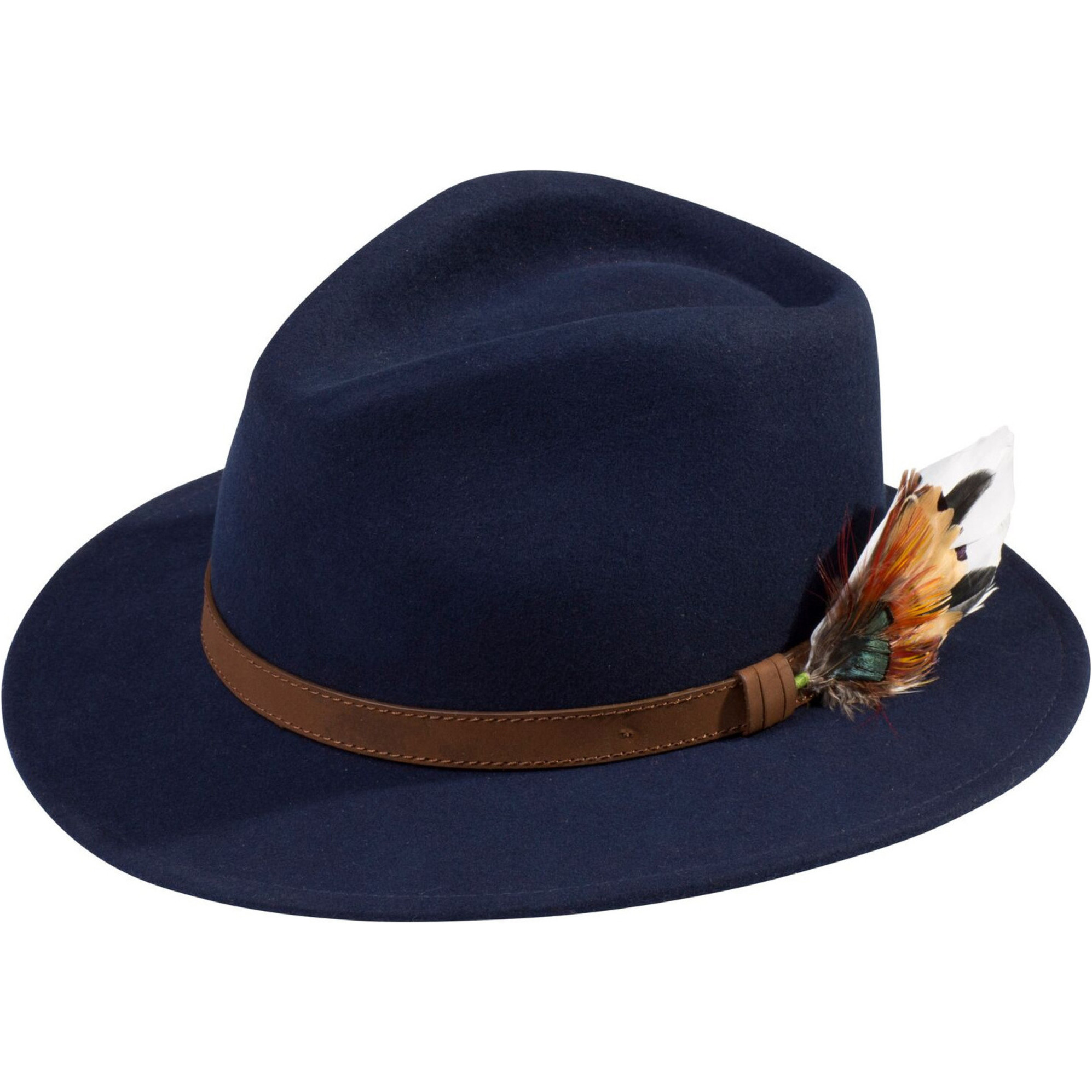 Alan Paine Mens Richmond Felt Hat RICGFEL - Navy