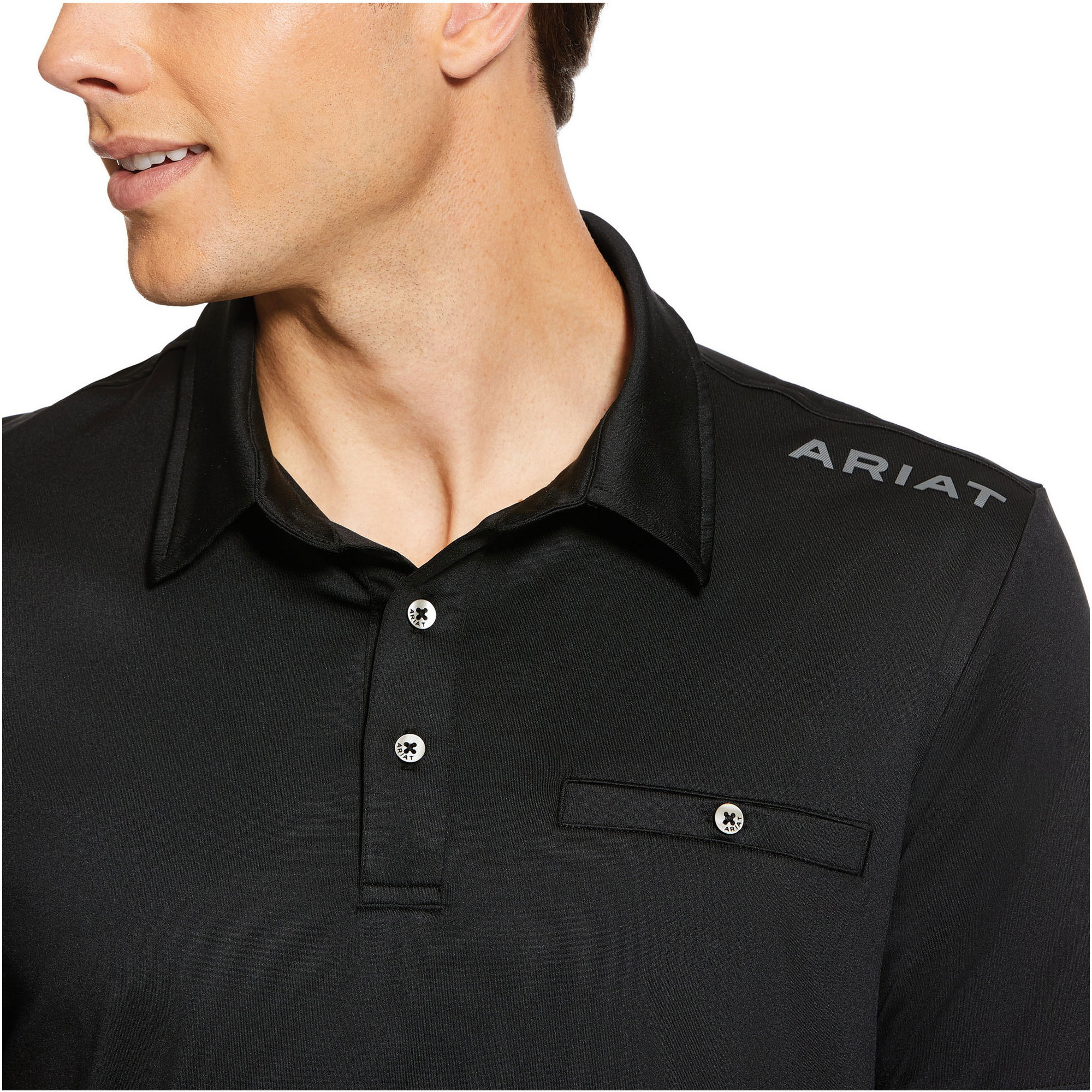 Ariat Mens Norco Polo Shirt 10030350 - Black