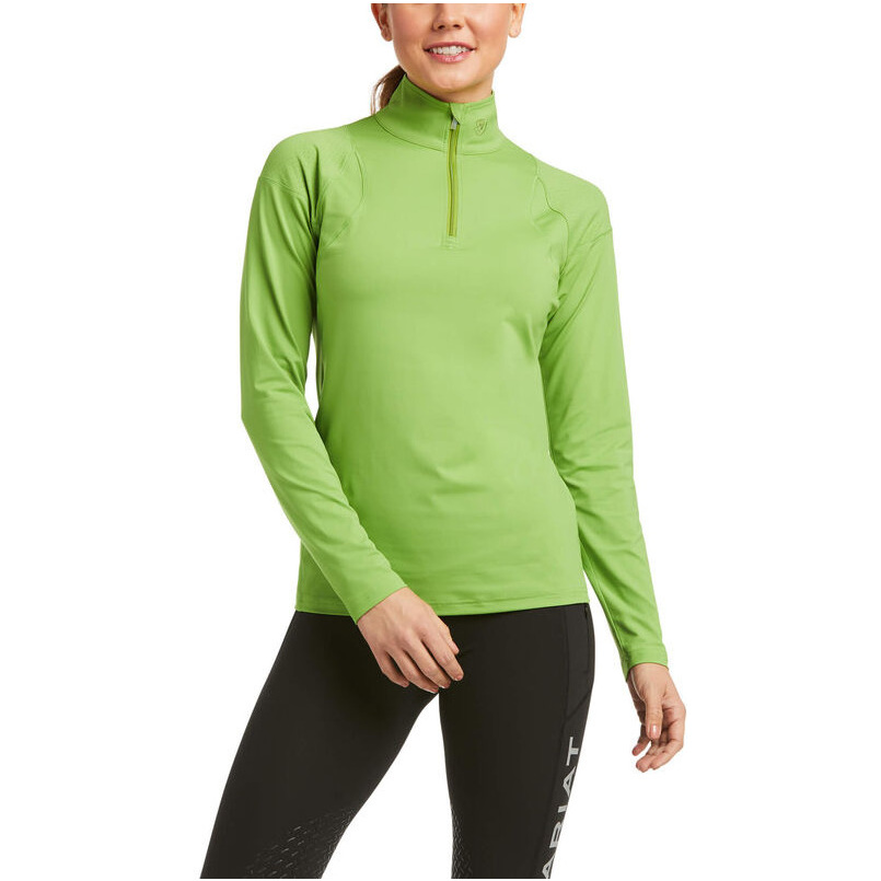 Ariat Womens Auburn 1/4 Zip Long Sleeve Baselayer 10034799 - Peridot