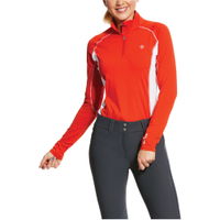 Womens Tri Factor 1/4 Zip Base Layer Top