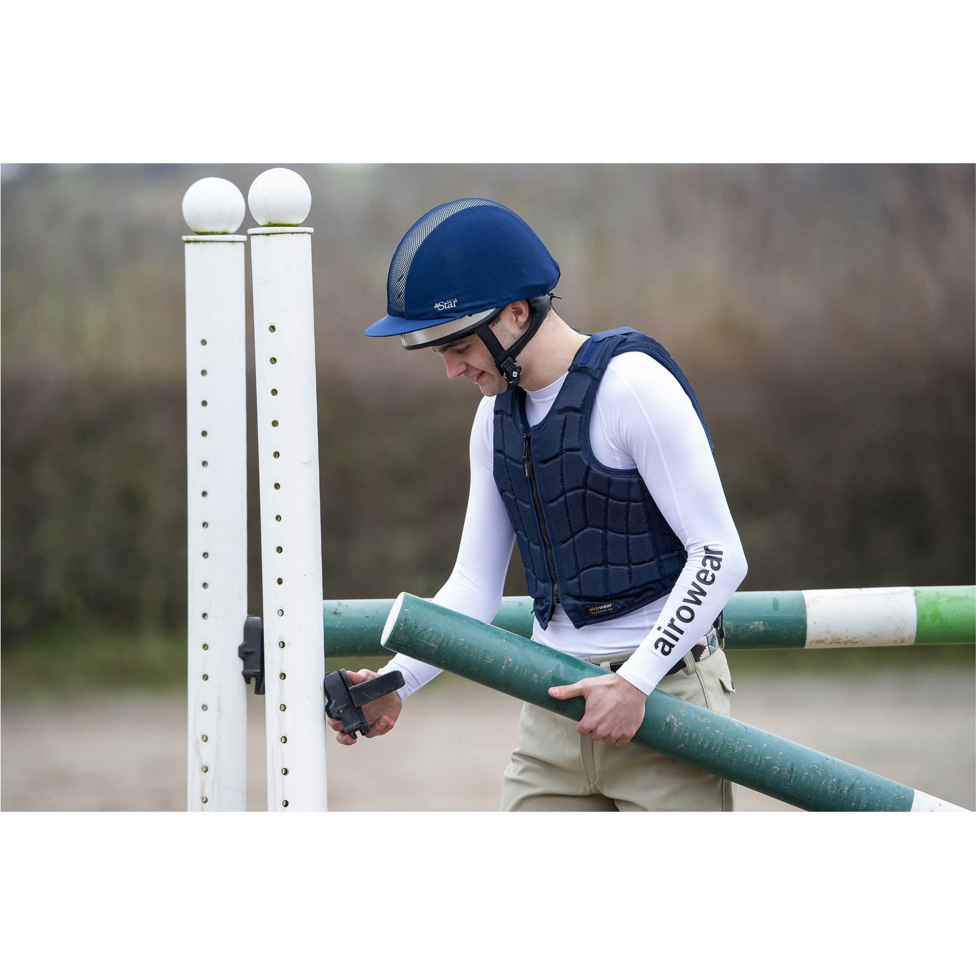 Charles Owen 4 Star Jockey Skull - Silver