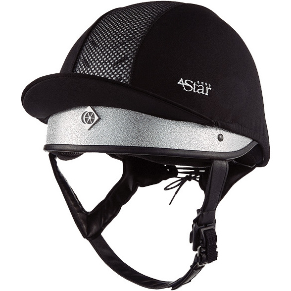 Charles Owen 4 Star Jockey Skull - Silver - CO4ST - Safety Wear