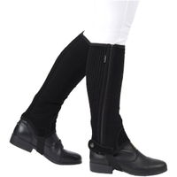 Childrens Easy-Care Half Chaps II Black