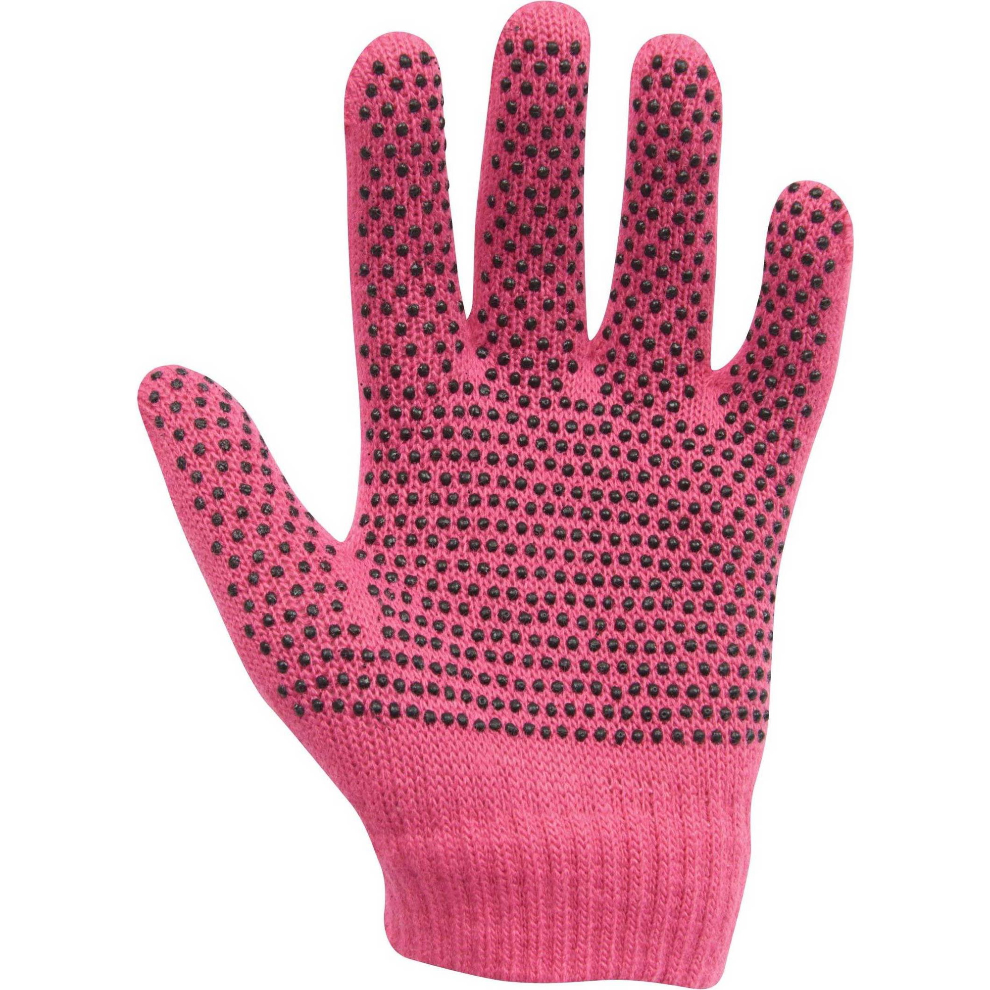 Dublin Childrens Pimple Grip Riding Gloves - Pink