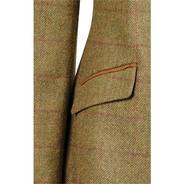Dublin Womens Albany Tweed Suede Collar Tailored Riding Jacket 100176500 - Brown