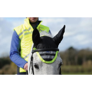 Weatherbeeta Reflective Ear Bonnet Yellow 1004917