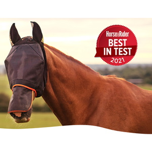Equilibrium Field Relief Max Fly Mask - Black / Red