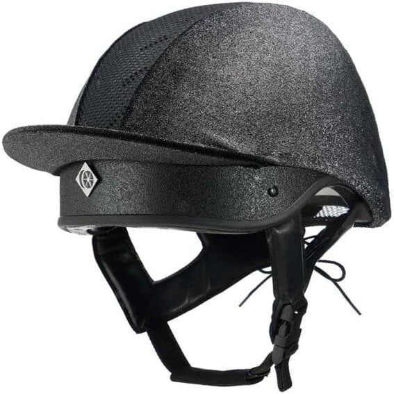 Charles Owen This Esme Cosmic JS1 Pro & Free Headband & Free Hat Silk - Black