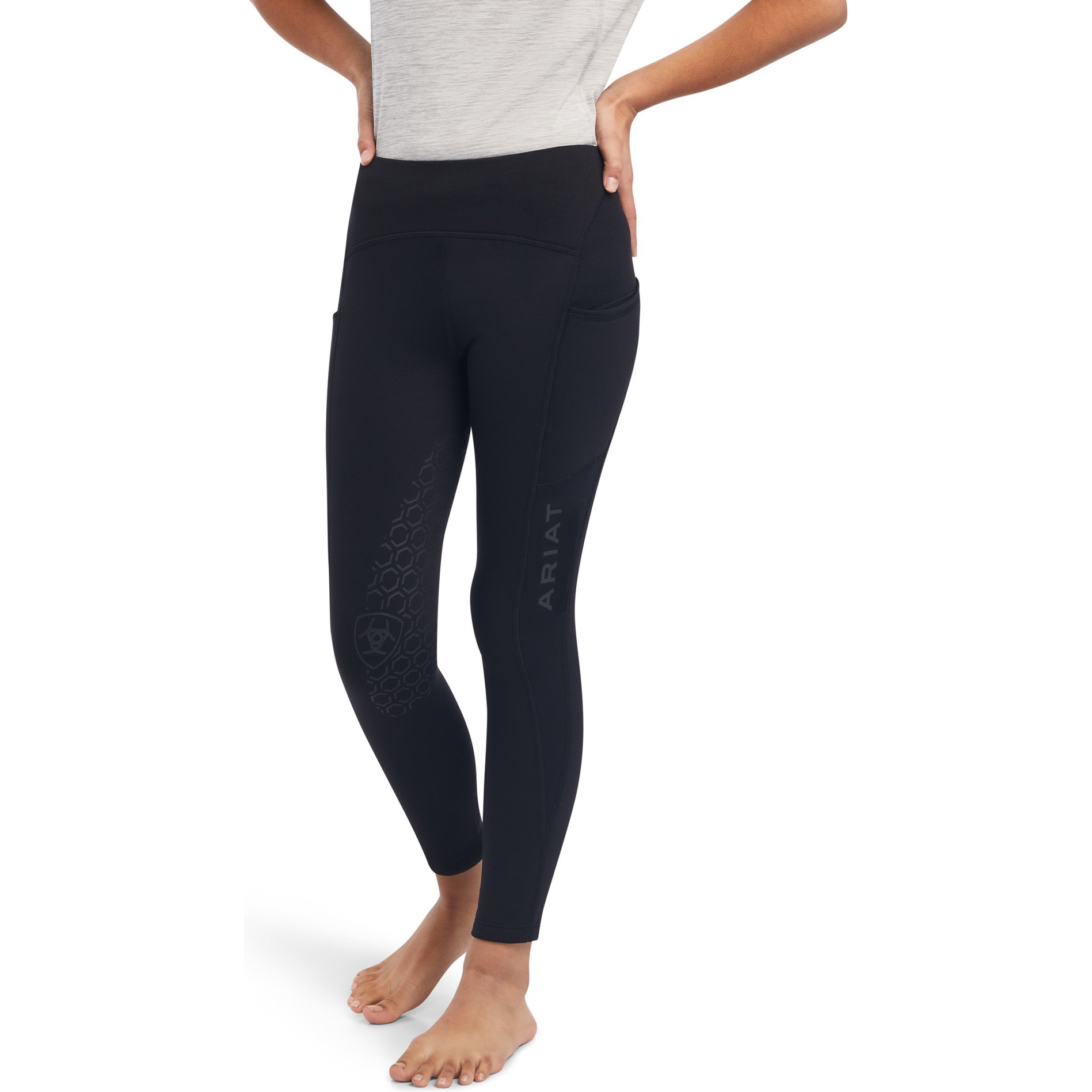 2022 Ariat Junior Venture Thermal Half Grip Tight 10041312 - Black