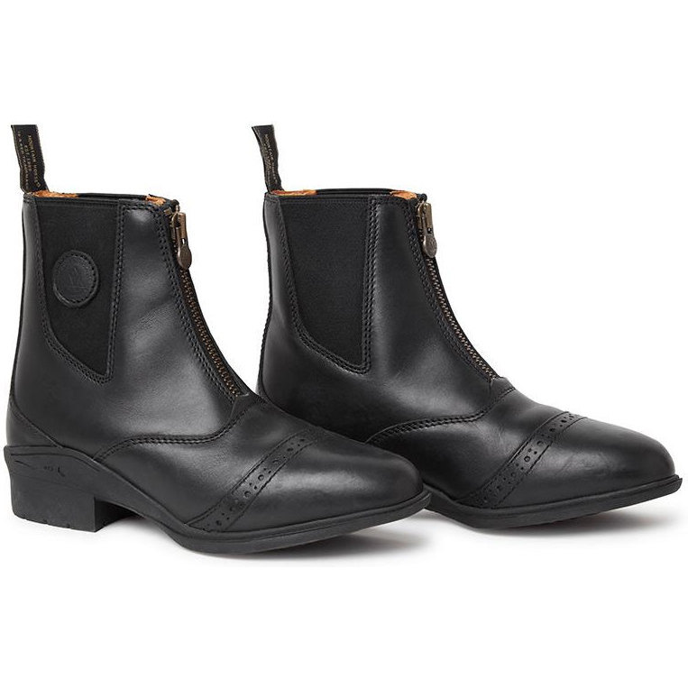 Mountain Horse Womens Aurora Front Zip Paddock Boots Black