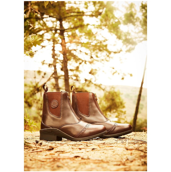 Mountain Horse Womens Aurora Front Zip Paddock Boots Brown