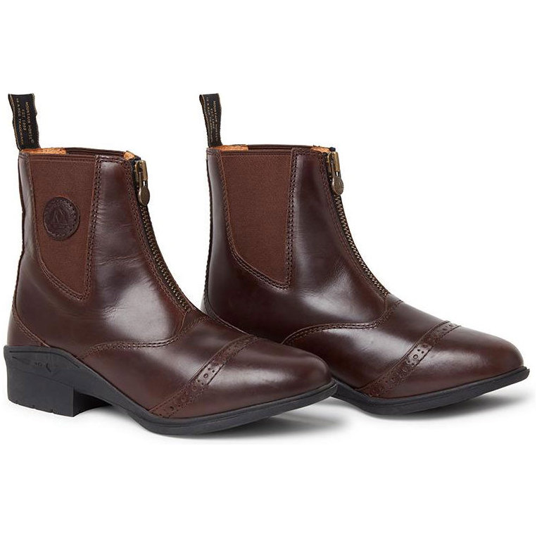 Mountain Horse Womens Aurora Front Zip Paddock Boots Brown