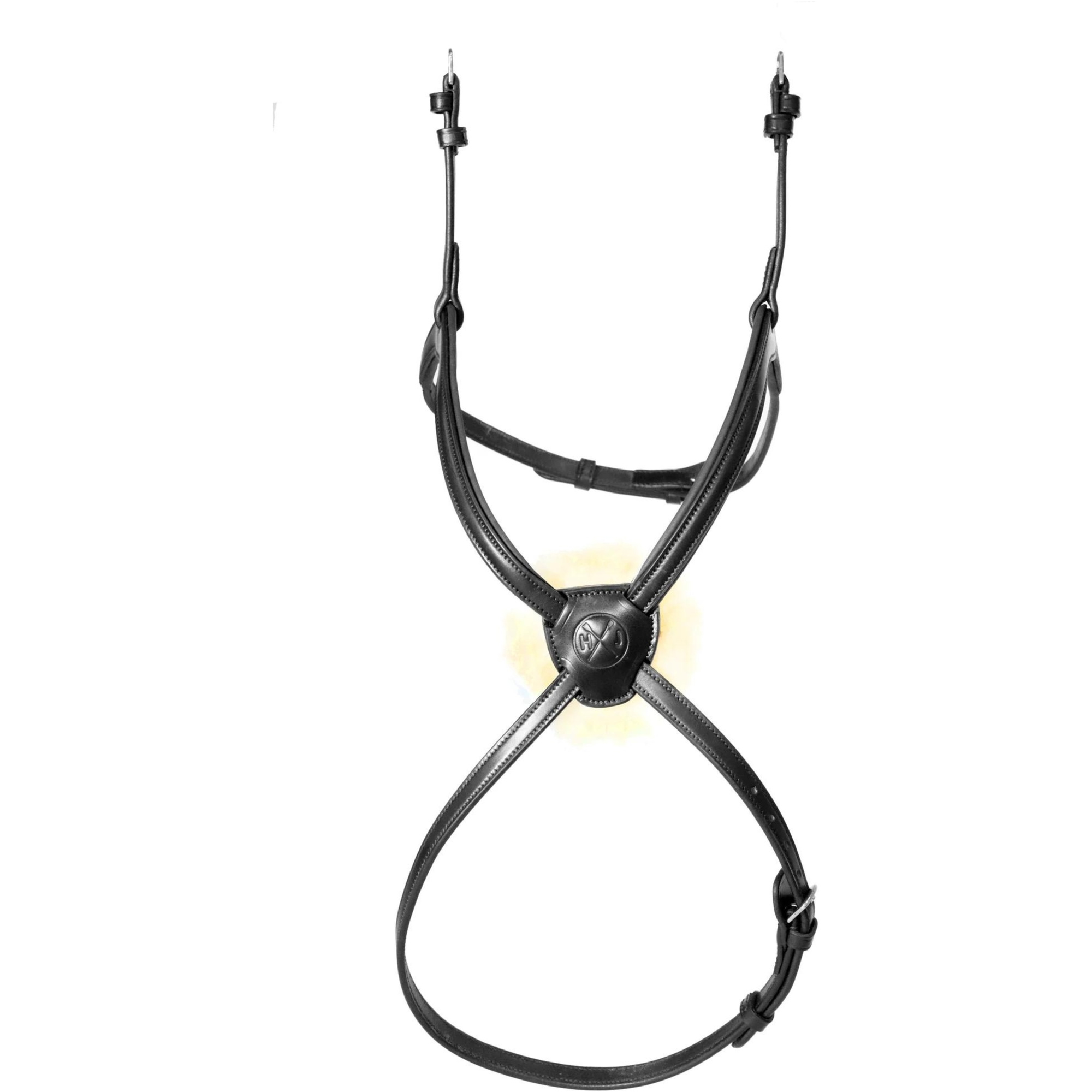 Henry James Figure 8 Sheepskin Grackle Noseband NB4-HJSHEEP - BLACK