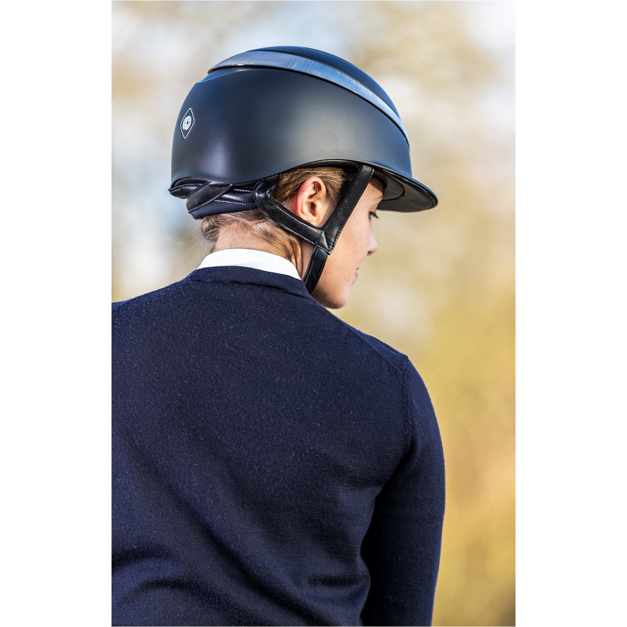Charles Owen Unisex Halo Helmet & Headband CHHHB - Black / Platinum