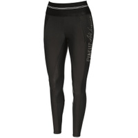 Gia Athleisure Grip Softshellreithose Leggings Schwarz