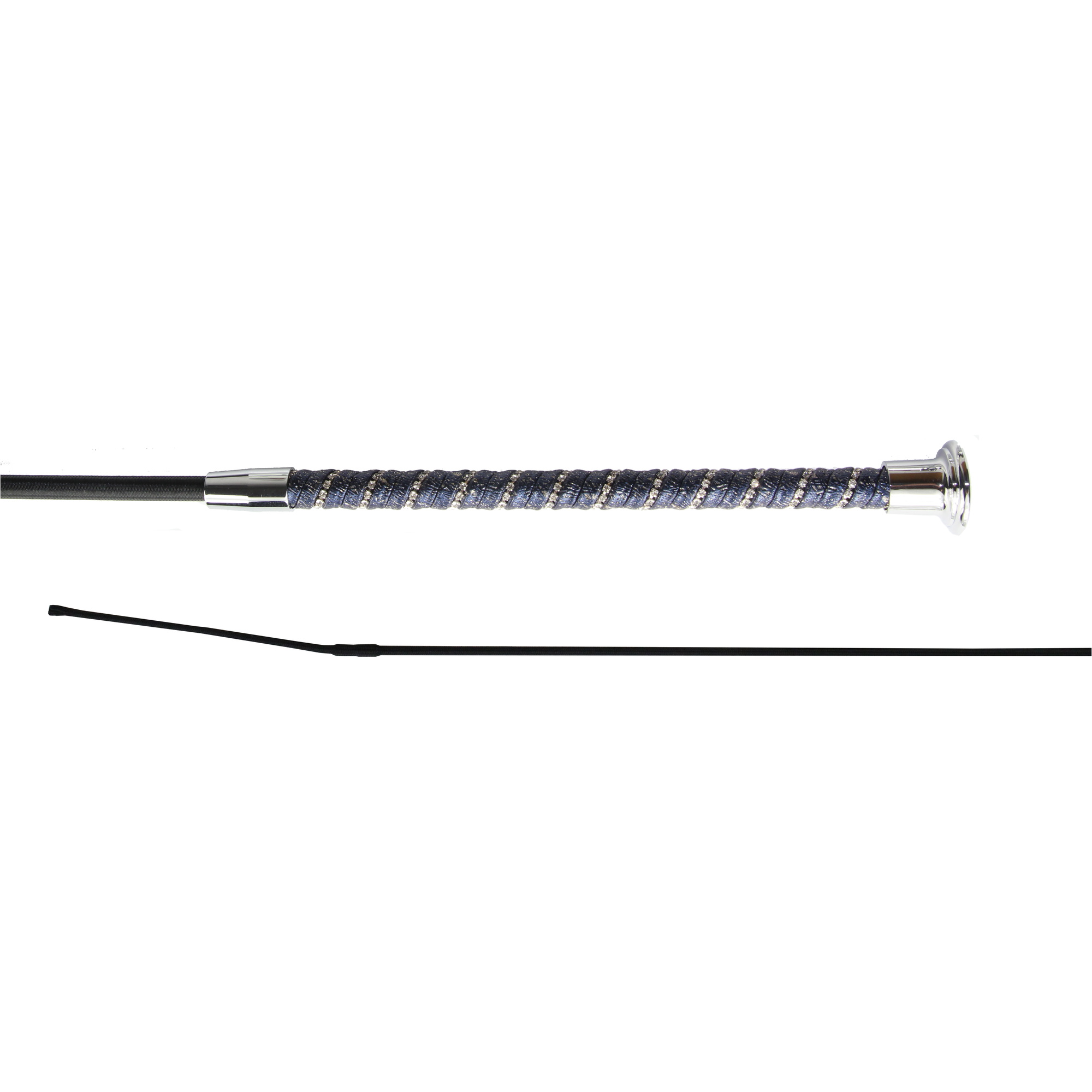 Woof Wear Twisted Dressage Whip Wh0002 - Navy / Argent