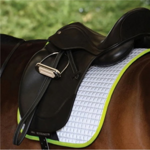 Weatherbeeta Reflective Prime Dressage Saddle Pad 1007118 - Silver Yellow