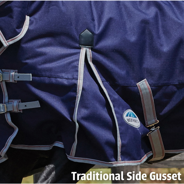 Weatherbeeta Comfitec Essential Heavy Combo Neck Turnout Rug - Navy