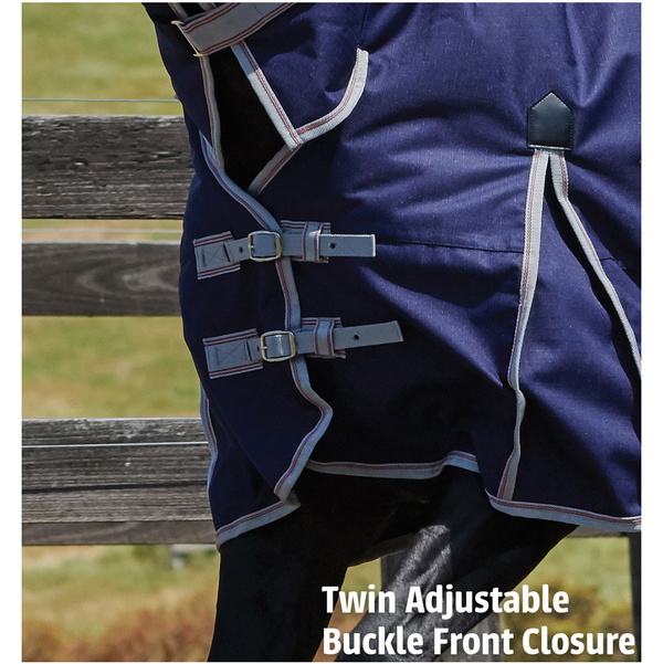 Weatherbeeta Comfitec Essential Heavy Combo Neck Turnout Rug - Navy