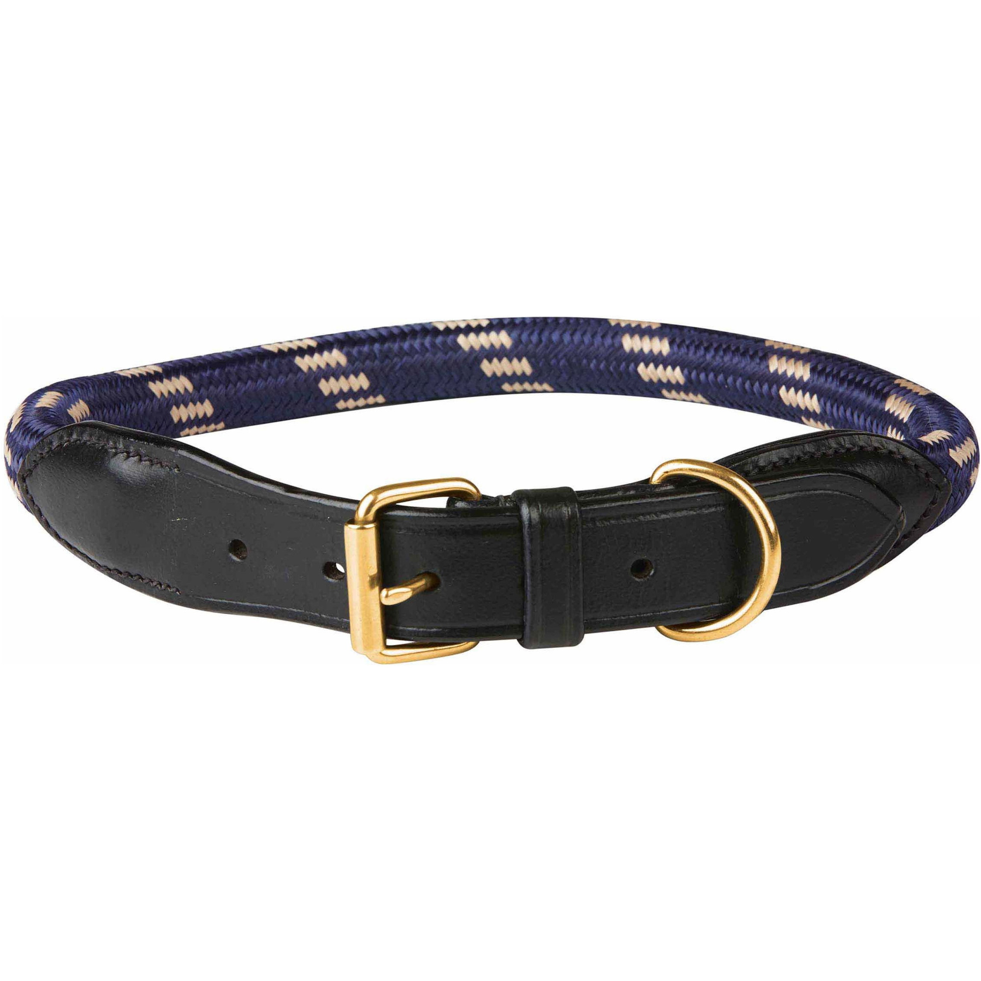 Weatherbeeta Seil Leder Hundehalsband - Navy