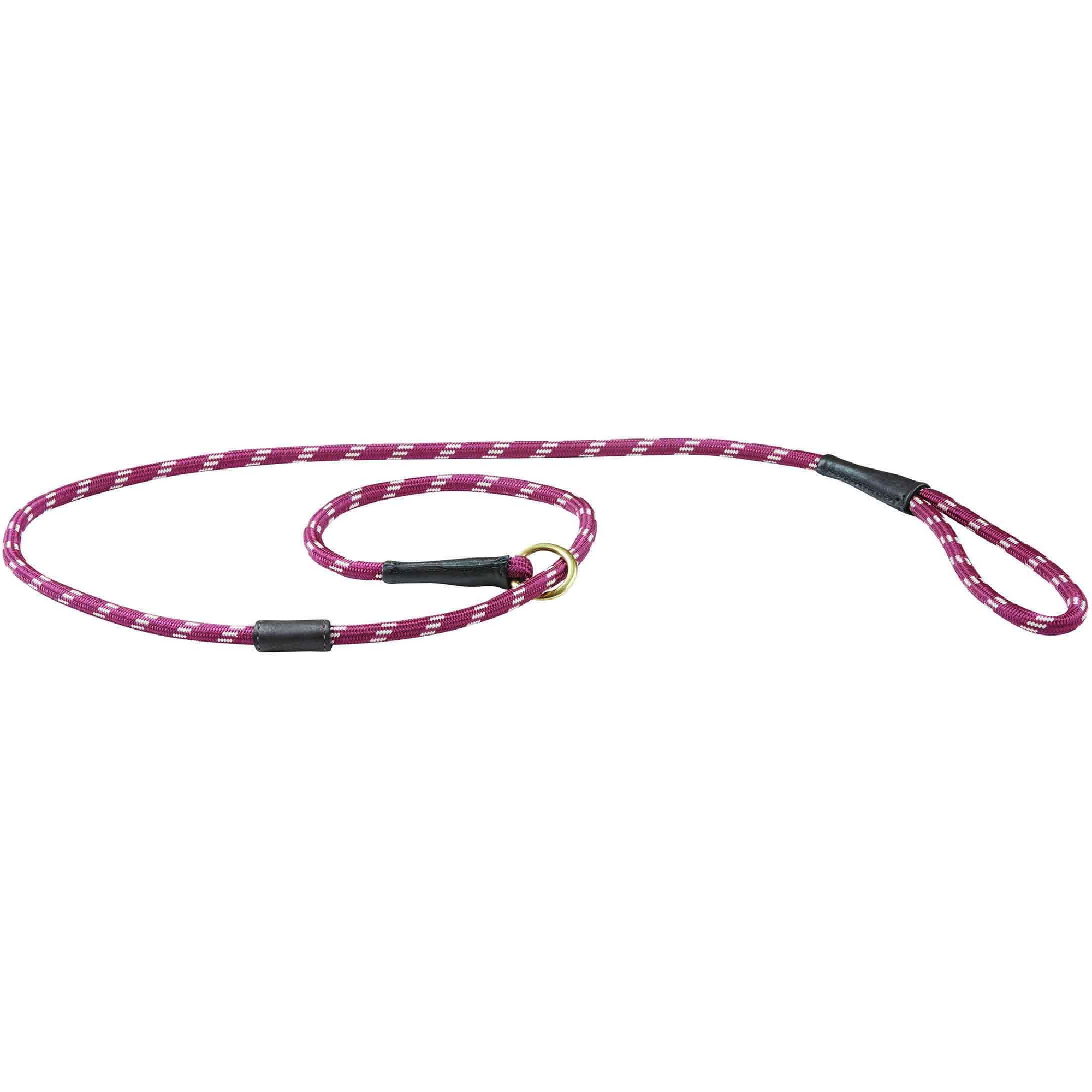 Weatherbeeta Rope Leather Slip Dog Lead 1001702 - Burgundy