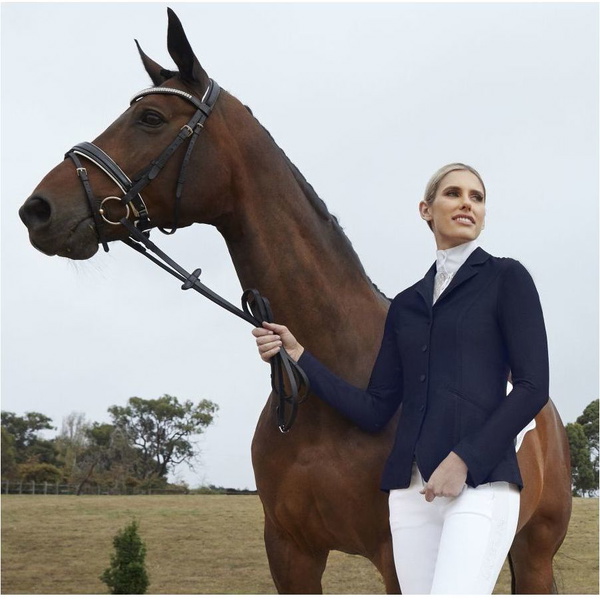 2022 Dublin Womens Hanna Mesh Tailored Riding Jacket II 100354801 - Navy