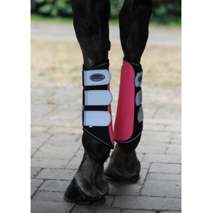 Weatherbeeta Reflective Single Lock Brushing Boots 1004916 - Pink