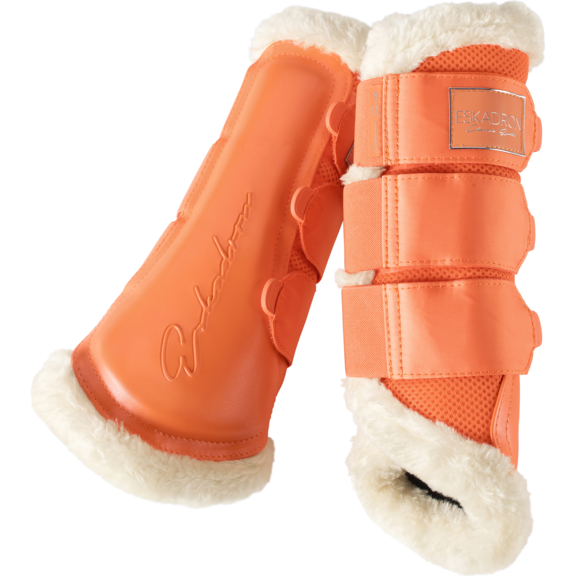 2022 Eskadron Mesh Fauxfur Putzstiefel 555072 663 930 - Weicher Pfirsich