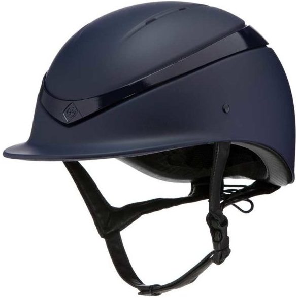 Charles Owen Unisex Luna Helmet & Free Headband - Navy Matt / Navy Gloss