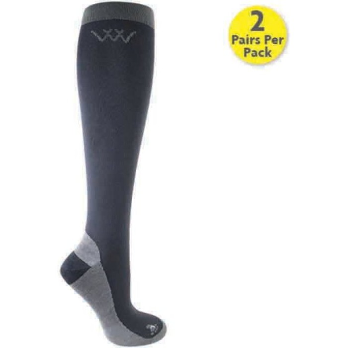 Woof Wear Competition Riding Socks WW0018 - Charcoal