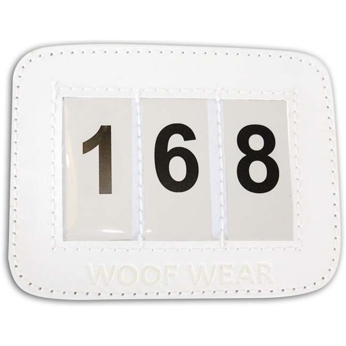 2022 Woof Wear Bridle Number Holder WS0024 - White