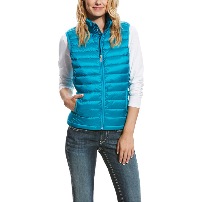 Ariat Womens Ideal Down Gilet Atomic Blue