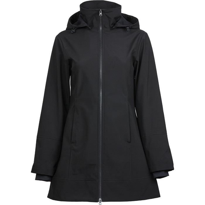 2022 Dublin Womens Remy Showerproof Soft Zip Jacket With Hood 1010962002 - Black