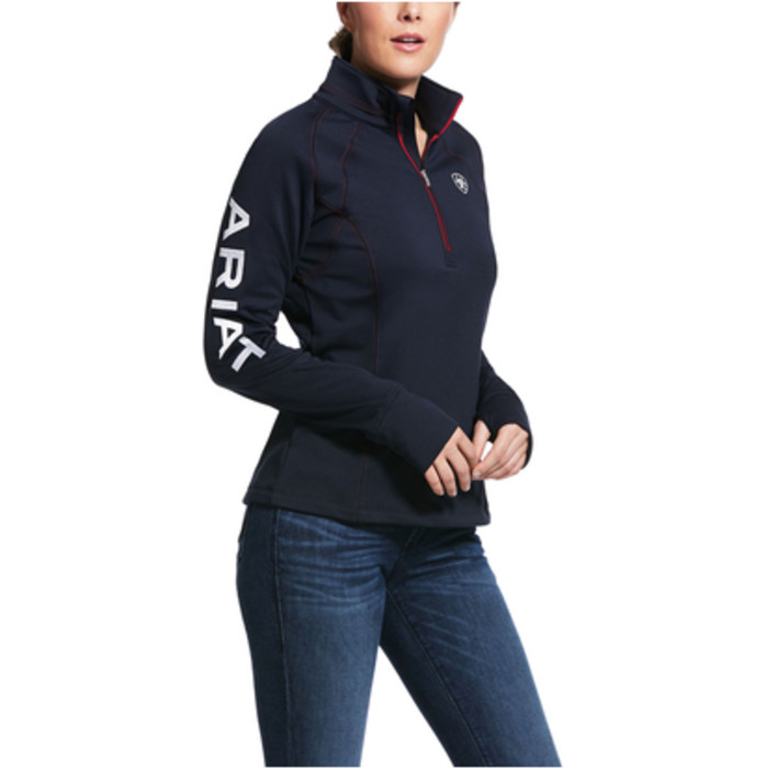 Ariat Womens 1/2 Zip Team Sweatshirt 10030527 - Navy