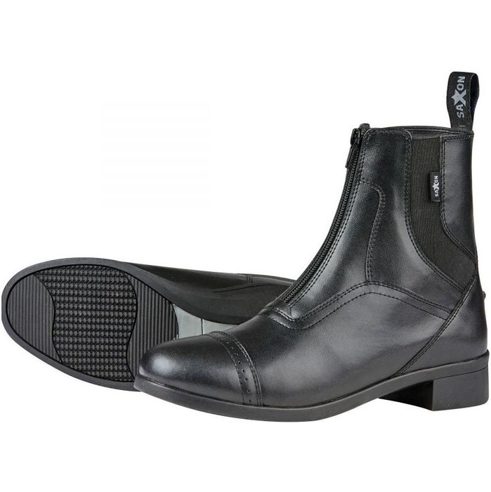 2022 Saxon Womens Syntovia Zipped Paddock Boots 808752 - Black