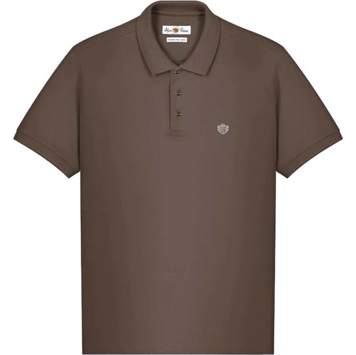 2022 Alan Paine Mens Fritton Pique Polo Shirt LS2008 - Coffee