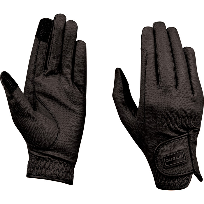 2022 Dublin Everyday Touch Screen Compatible Riding Gloves 10030350 - Black