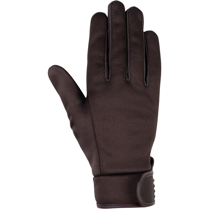 2022 HKM Softshell Riding Gloves 13562 - Dark Brown