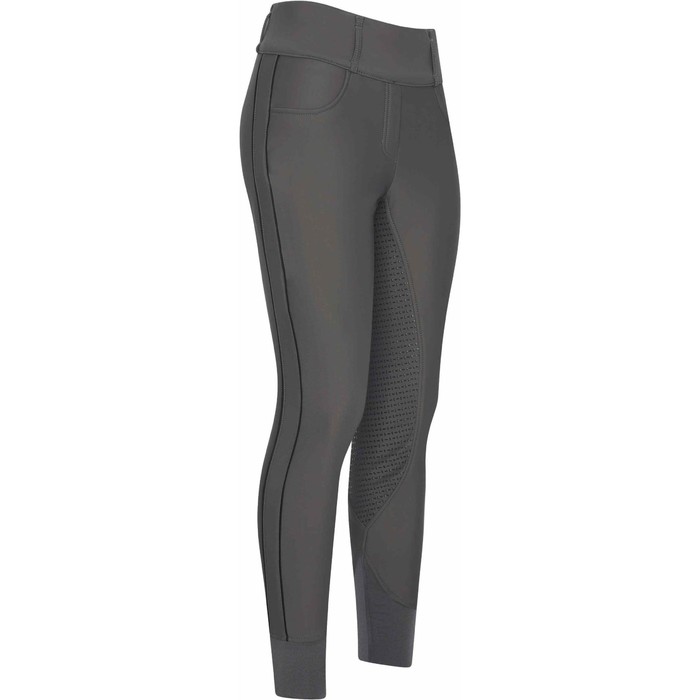 2022 HV Polo Womens Isabell Fullgrip Riding Tights 201093455 - Ultimate Grey