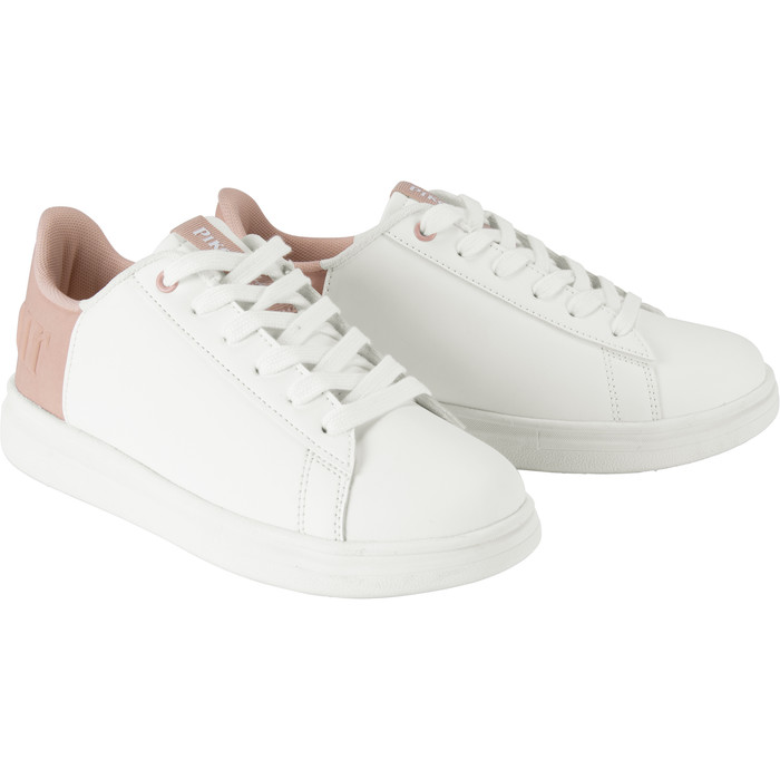 2022 Pikeur Womens Pauli Selection Trainers 282400 803 - White / Powder Rose Velours