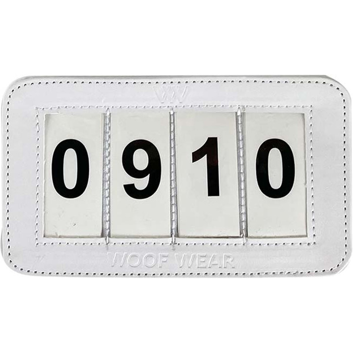 2022 Woof Wear 4 Digit Saddle Pad Number WS0026 - White