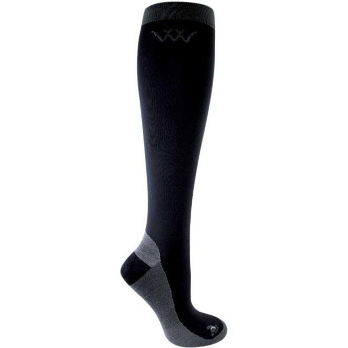 2022 Woof Wear Competition Riding Socks WW0018 - Black