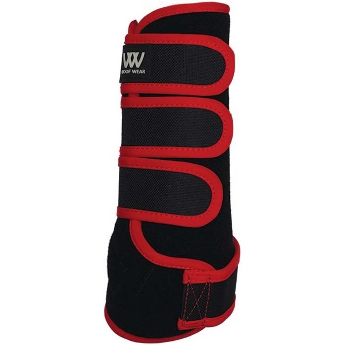 2022 Woof Wear Trainingswrap Wb0061 - Schwarz / Rot