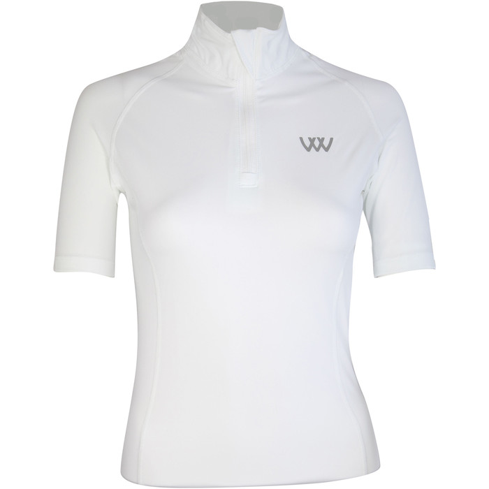 2022 Woof Wear Womens Short Sleeve Performance Riding Shirt WA0006 - White