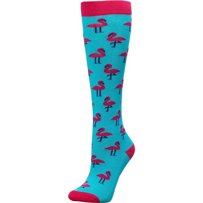 2023 Dublin Single Pack Socks 10047400 - Aqua Flamingos