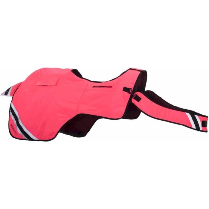 2023 Equisafety Hi-Vis Waterproof Wrap Around Exercise Rug WRUG - Pink