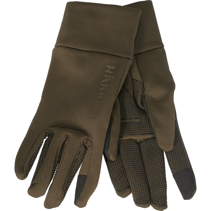 2023 Harkila Power Stretch Gloves 190108829 - Willow Green