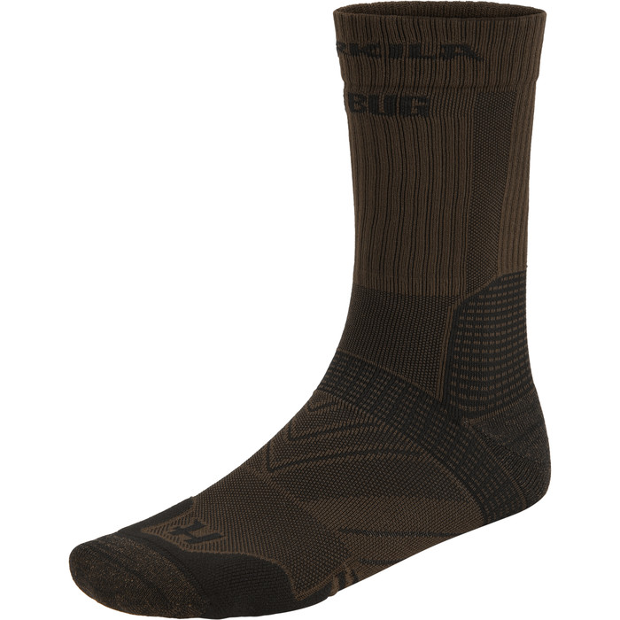 2023 Harkila Trail Socks 170109306 - Dark Olive / Willow Green