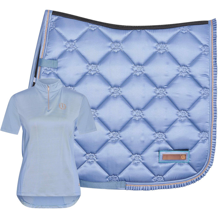 2023 Imperial Riding Womens Speedy Tech Top & Lovely Dressage Saddle Pad IRDSTT23 - Light Shadow